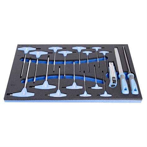 Kugelkopfsechskantstiftschlüssel mit T-Griff, UNIOR, 18 St. - UNIOR Slovenia