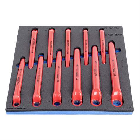 Einringschlüssel-Set (10-24), schutzisoliert, UNIOR, 11 St. - UNIOR Slovenia