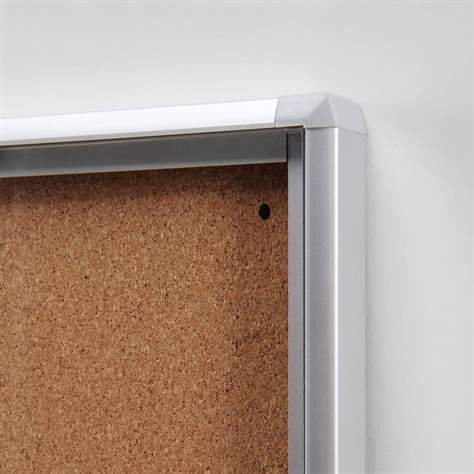 Informační vitrína, korková zadní stěna, pro počet listů 9xA4 - obrázek2