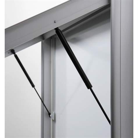 Venkovní vitrína Premium, hloubka 68 mm, magnetická zadní stěna, pro počet listů 6xA4 - obrázek6