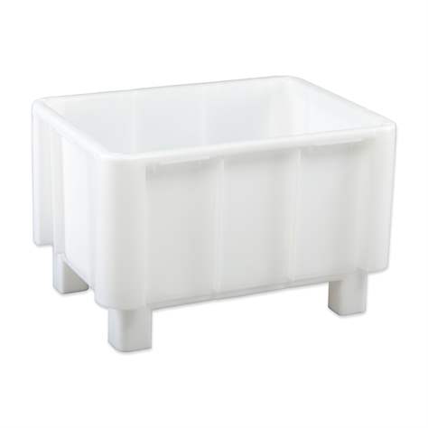 Mehrzweckbehälter, rechteckig, Volumen 140 l, aus Polyethylen, mit Füßen