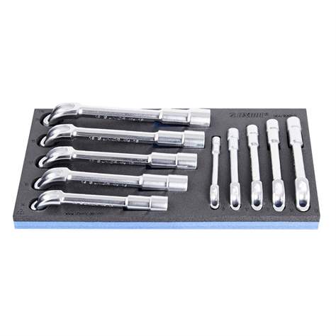 Sada dvoustranných úhlových klíčů, 6 hran (8-19), UNIOR, 10 ks - UNIOR Slovenia