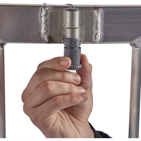 Modulares Aluminium-Gerüst mit Räder, Plattform 1,8 x 0,6 m, Plattformhöhe 4,55 m - Bild3