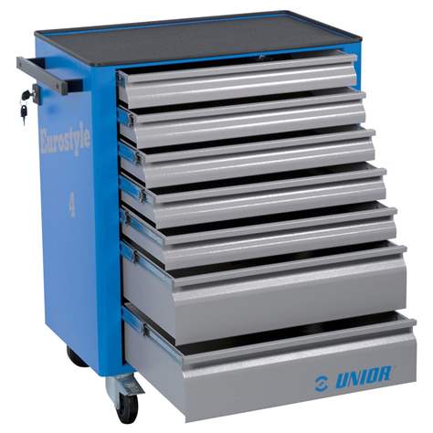 Servicewagen EUROSTYLE, B x T x H: 770 x 440 x 895 mm, 7 Schubladen - UNIOR Slovenia