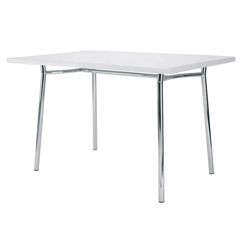 Konferenztisch TIRAMISU, 1200 x 800 mm, Gestell verchromt, Tischplatte Lichgrau - Nowy Styl Group