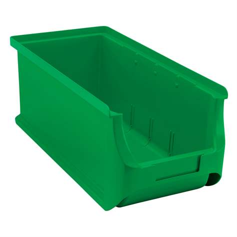 Cutie din plastic ALLIT ProfiPlus industriala pentru raft, 320 x 150 x 125 mm, culoare verde, unitate ambalare 18 buc.