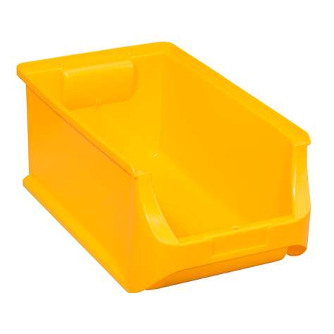 Cutie din plastic ALLIT ProfiPlus industriala pentru raft, 355 x 205 x 150 mm, culoare galbenă, unitate ambalare 12 buc.