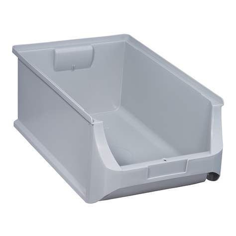 Profi-Regalbox, 500 x 310 x 200 mm, Farbe grau, VE 6 Stk.