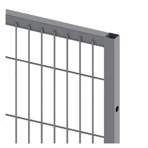 Wandelement für Maschinengitter, 1250x200 mm, Farbe Grau - TROAX CZ, s.r.o.