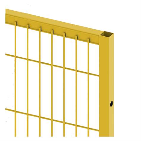 Wandelement für Maschinengitter, HxB: 1250x700 mm, Farbe Gelb - TROAX CZ, s.r.o.