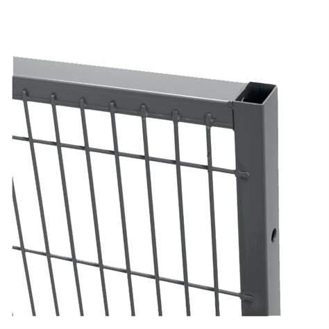 Wandelement für Maschinengitter, 1250x300 mm, robustes Profil, Farbe Grau - TROAX CZ, s.r.o.