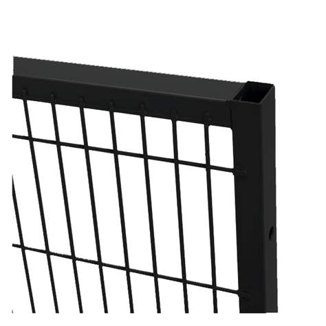Wandelement für Maschinengitter, 1250x800 mm, robustes Profil, Farbe Schwarz - TROAX CZ, s.r.o.