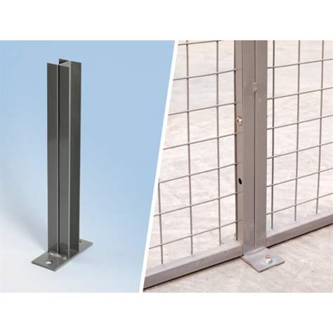 Standkonsole für Schutzgitter, Farbe Grau - TROAX CZ, s.r.o.