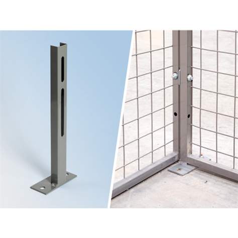 Standkonsole (Endstück) für Schutzgitter, Farbe Grau - TROAX CZ, s.r.o.