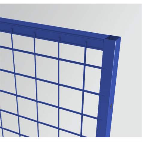 Wandelement für Maschinengitter 50x50 mm, HxB: 2200x800 mm, Farbe Blau - TROAX CZ, s.r.o.