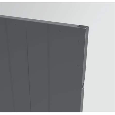 Wandelement aus Vollblech für Maschinengitter, HxB: 2200x800 mm, Farbe Grau - TROAX CZ, s.r.o.