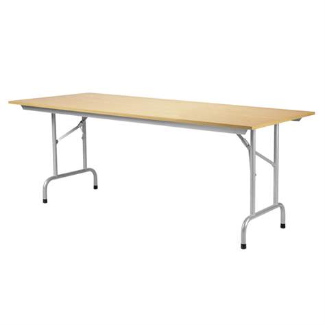 Klappbarer Konferenztisch RICO, Länge 1800 mm, Platte Ahorn, Konstruktion silberlackiert - Nowy Styl Group