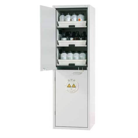 Bezpečnostní skříň na kyseliny a louhy, v x š x h: 1970x605x600 mm - asecos GmbH