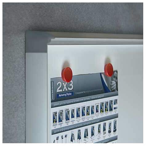 Weißwandtafel, magnetisch, abschließbar B x H: 370 x 510 mm - Bild2