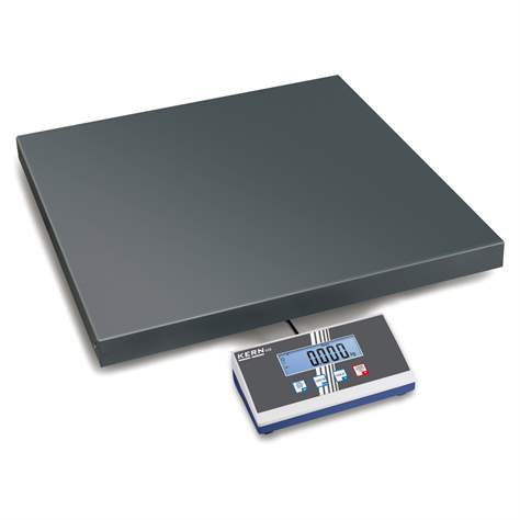 Cântar cu platformă, interval de cântărire max. 150 kg, platformă 550x550x58 mm - Kern + Sohn GmbH