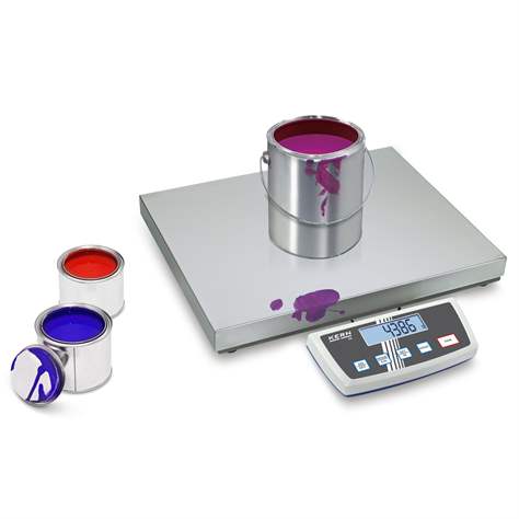 Plattformwaage, Wägeplatte aus Edelstahl, Wägebereich max. 150 kg, 522x403x90 mm - Kern + Sohn GmbH - Bild2