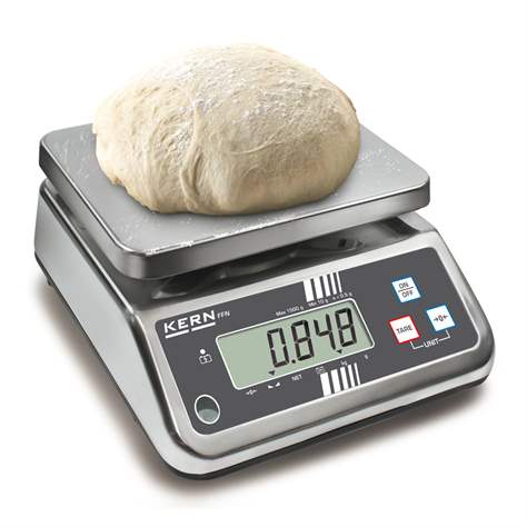 Edelstahlwaage mit Staub- und Spritzwasserschutz (IP65), Wägebereich 0,1 - 15,0 kg - Kern + Sohn GmbH - Bild3