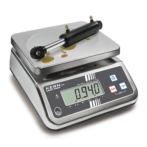 Edelstahlwaage mit Staub- und Spritzwasserschutz (IP65), Wägebereich 0,1 - 15,0 kg - Kern + Sohn GmbH - Bild4