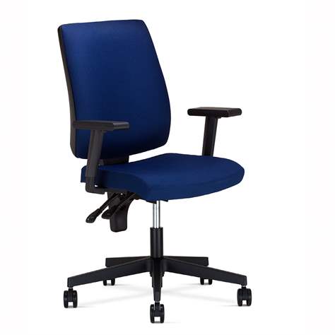 Bürostuhl TAKTIK mit Armlehnen, Bezugsmaterial Basic - Farbe blau - Nowy Styl Group