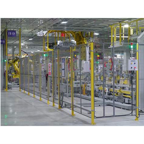 Doppelschibetür (für Maschinenschutzgitter), Breite 2000 mm, Säulen Grau/Tür Grau - TROAX CZ, s.r.o. - Bild8