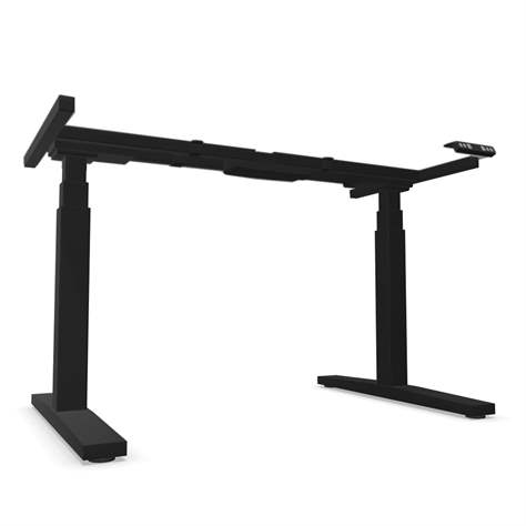 Fuß-Gestell, elektrisch höhenverstellbar 620-1270 mm, dreiteilig, Farbe Schwarz - Nowy Styl Group