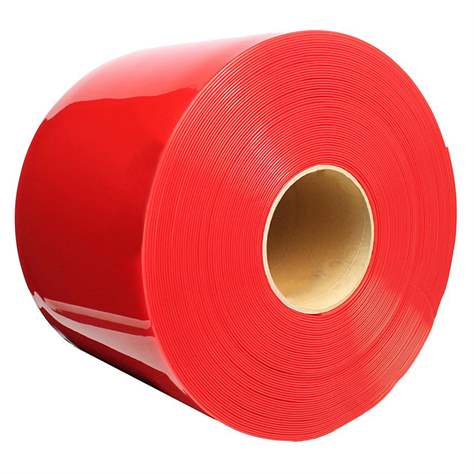 Streifenvorhänge Standard, rot, Breite 200 mm, Rolle 50 m - COBA Europe GmbH