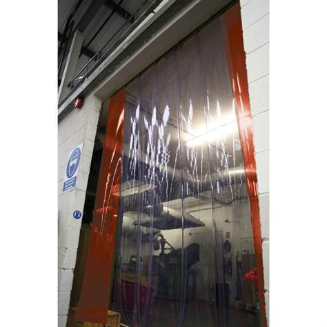 Streifenvorhänge Standard, rot, Breite 200 mm, Rolle 50 m - COBA Europe GmbH - Bild3