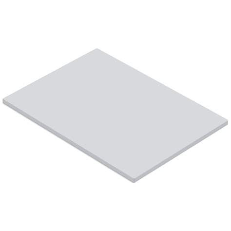 Fachboden aus Stahl, Traglast 60 kg, lichtgrau RAL7035 - Kovos Verneřice