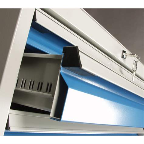 Dulap metalic atelier cu sertare pentru scule, 7 sertare, HxLxl