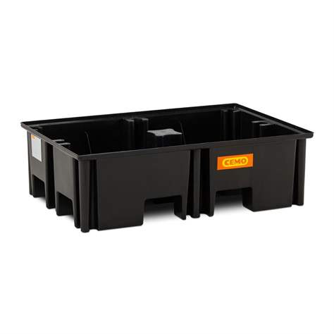 Záchytná vaňa z PE, bez roštu, 1230x830x360 mm, objem 220 l - CEMO GmbH