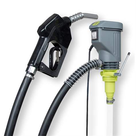 Elektrische Fasspumpe Hornet W40A (230V) für Diesel, Heizöl und Frostschutz - Automatik-Zapfventil