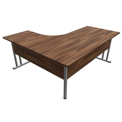 Büro-Schreibtisch 'L'-Form, Gestell 'C', Farbe Ahorn, rechts, B: 1800 x 1600 mm - Nowy Styl Group - Bild4