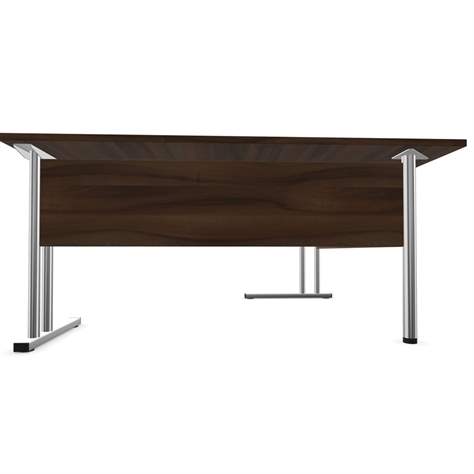 Büro-Schreibtisch 'L'-Form, Gestell 'C', Farbe Ahorn, rechts, B: 1800 x 1600 mm - Nowy Styl Group - Bild5