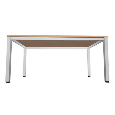 Büro-Schreibtisch, eckiges Säulen-Gestell, matt, Farbe Nussbaum, B x T: 1200 x 800 mm - Nowy Styl Group - Bild2