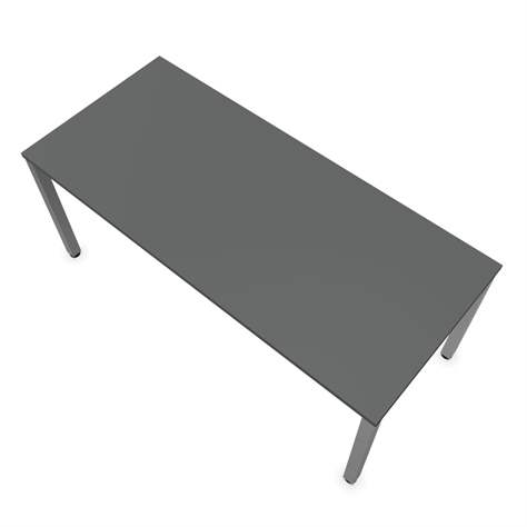 Büro-Schreibtisch, eckiges Säulen-Gestell, matt, Farbe Dunkelgrau, B x T: 1800 x 800 mm - Nowy Styl Group - Bild4