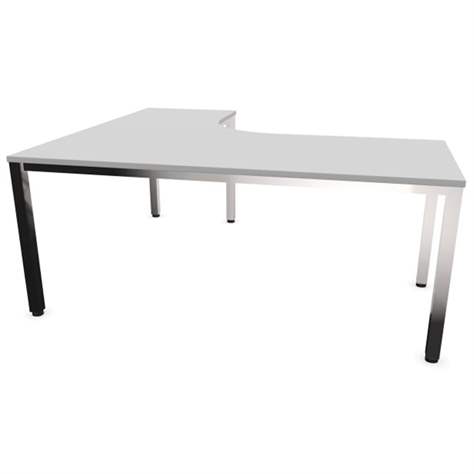 Büro-Schreibtisch 'L'-Form, Säulengestell-eckig, glänzend, Farbe Dunkelgrau, rechts, B: 1800 x 1600 mm - Nowy Styl Group - Bild4