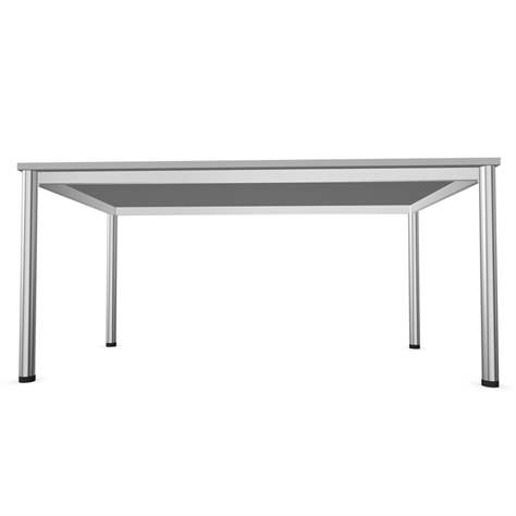 Büro-Schreibtisch, runde Tischbeine, matt, Farbe Lichtgrau, B x T: 1200 x 800 mm - Nowy Styl Group - Bild3