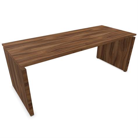 Mangement-Schreibtisch SQart Manager, Arbeitsplatte Nussbaum, B x T: 2000 x 800 mm - Nowy Styl Group