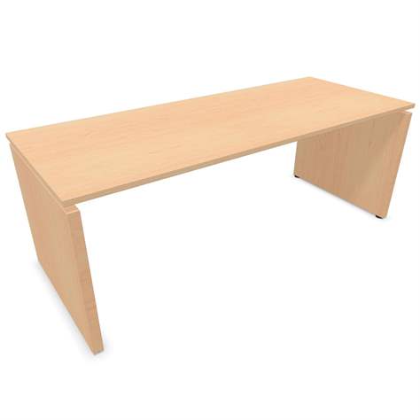 Mangement-Schreibtisch SQart Manager, Arbeitsplatte Ahorn, B x T: 2000 x 800 mm - Nowy Styl Group