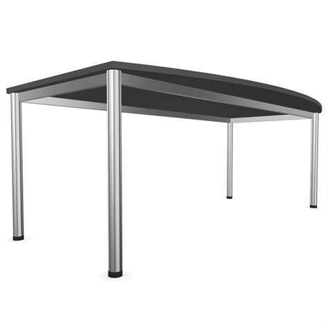 Konferenztisch, Fassform, Farbe Ahorn, B x T: 2000 x 1200 mm - Nowy Styl Group - Bild4