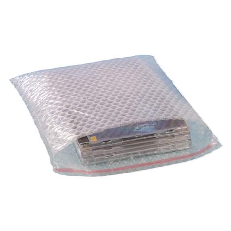 Luftpolster-Folienbeutel, selbstklebend, 200x300 mm, 60 µm, mit Selbstklebeverschluss, VE 100 Stück