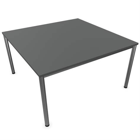 Besprechungstisch, runde Tischbeine, matt, Farbe Dunkelgrau, B x T: 1400 x 1400 mm - Nowy Styl Group