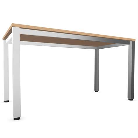Besprechungstisch, Farbe Ahorn, B x T: 1400 x 700 mm, eckiges Säulen-Gestell, matt - Nowy Styl Group - Bild4
