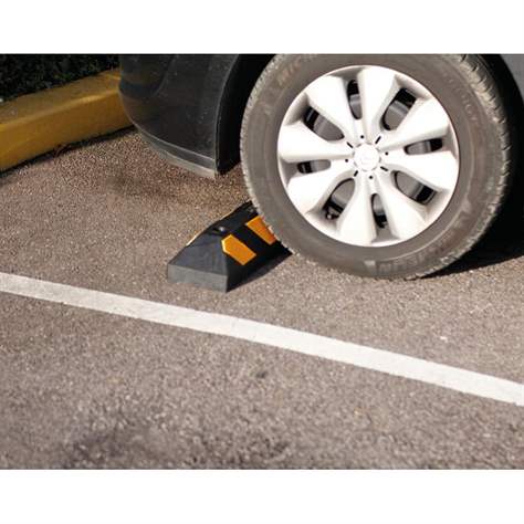 Parkstop, Gummi, Länge 550 mm, Farbe Gelb/Schwarz - Bild2