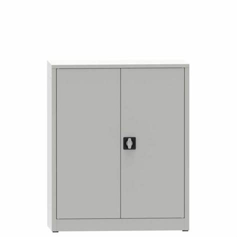 Univerzální kovová skříň, demontovaná, v x š x h: 1150x950x400 mm, 2 police - Kovona Lysa nad Labem